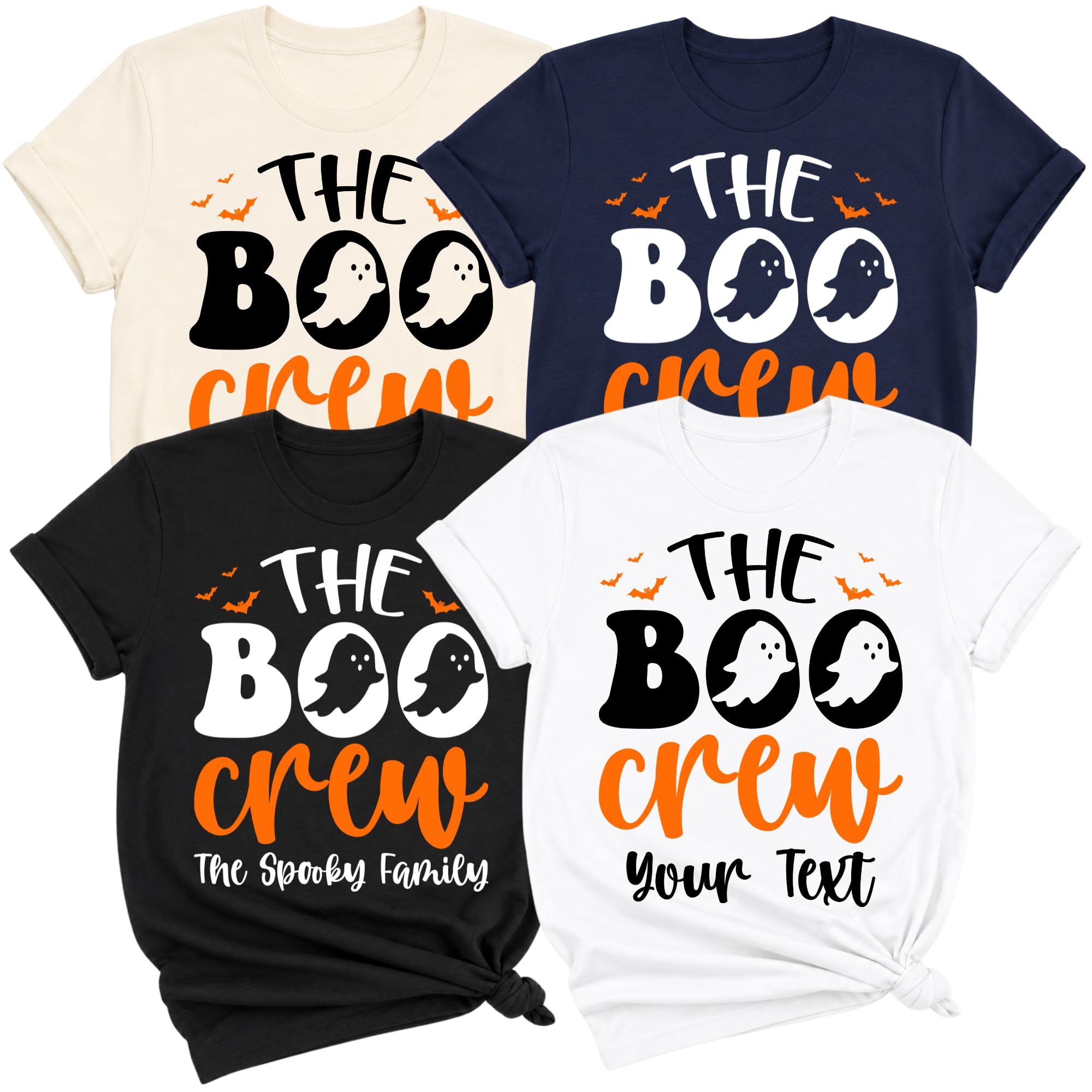 Custom Boo Crew Ghost Halloween Shirt Personalized Spooky Family Tee — photo 1 of 8