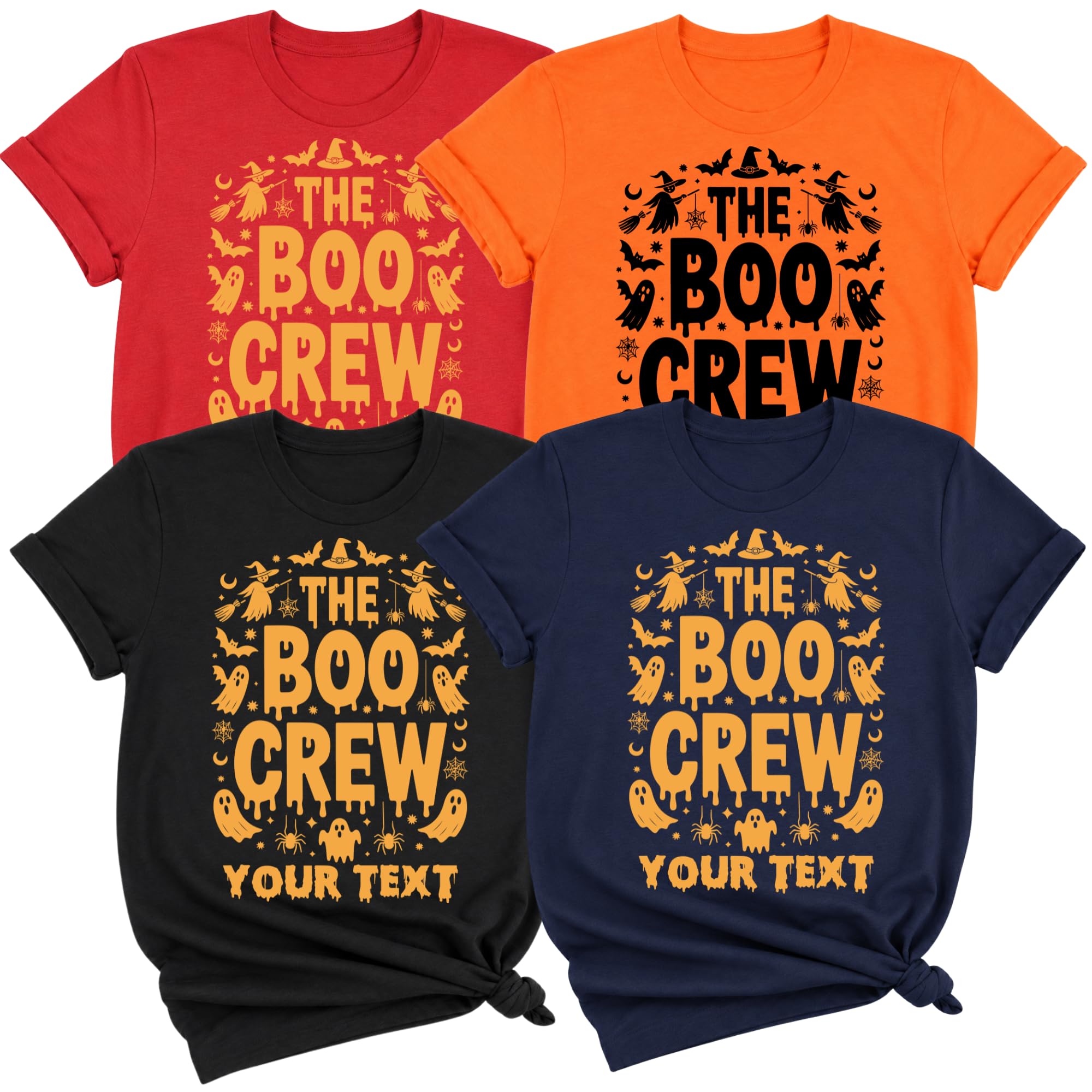 Custom Witchy Boo Crew Halloween Shirt Personalized Family Matching Tee — photo 1 of 8