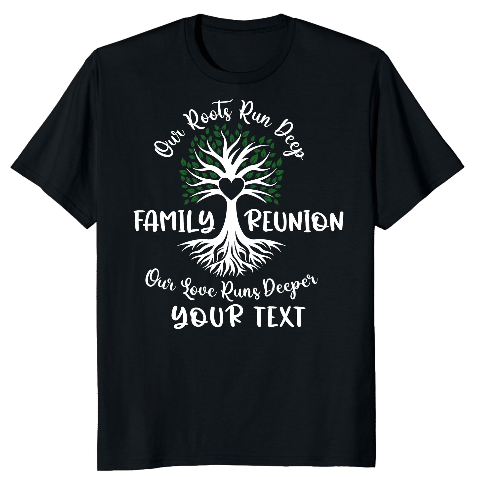 Personalized Family Reunion Shirt Custom Love Runs Deeper Tree Tee — photo 1 of 8
