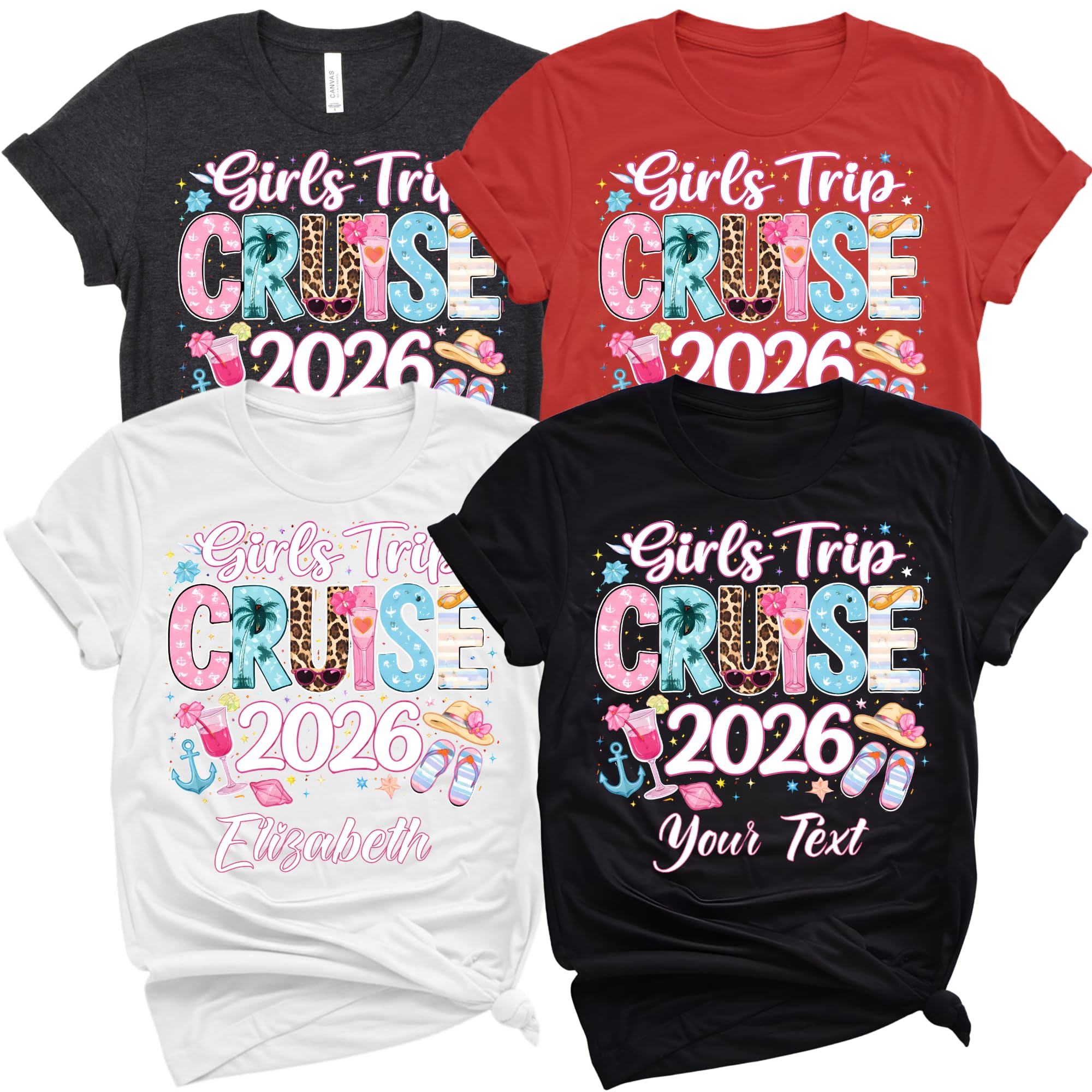 Personalized Girls Trip Cruise 2026 Shirt Custom Vacation Tee — photo 1 of 7