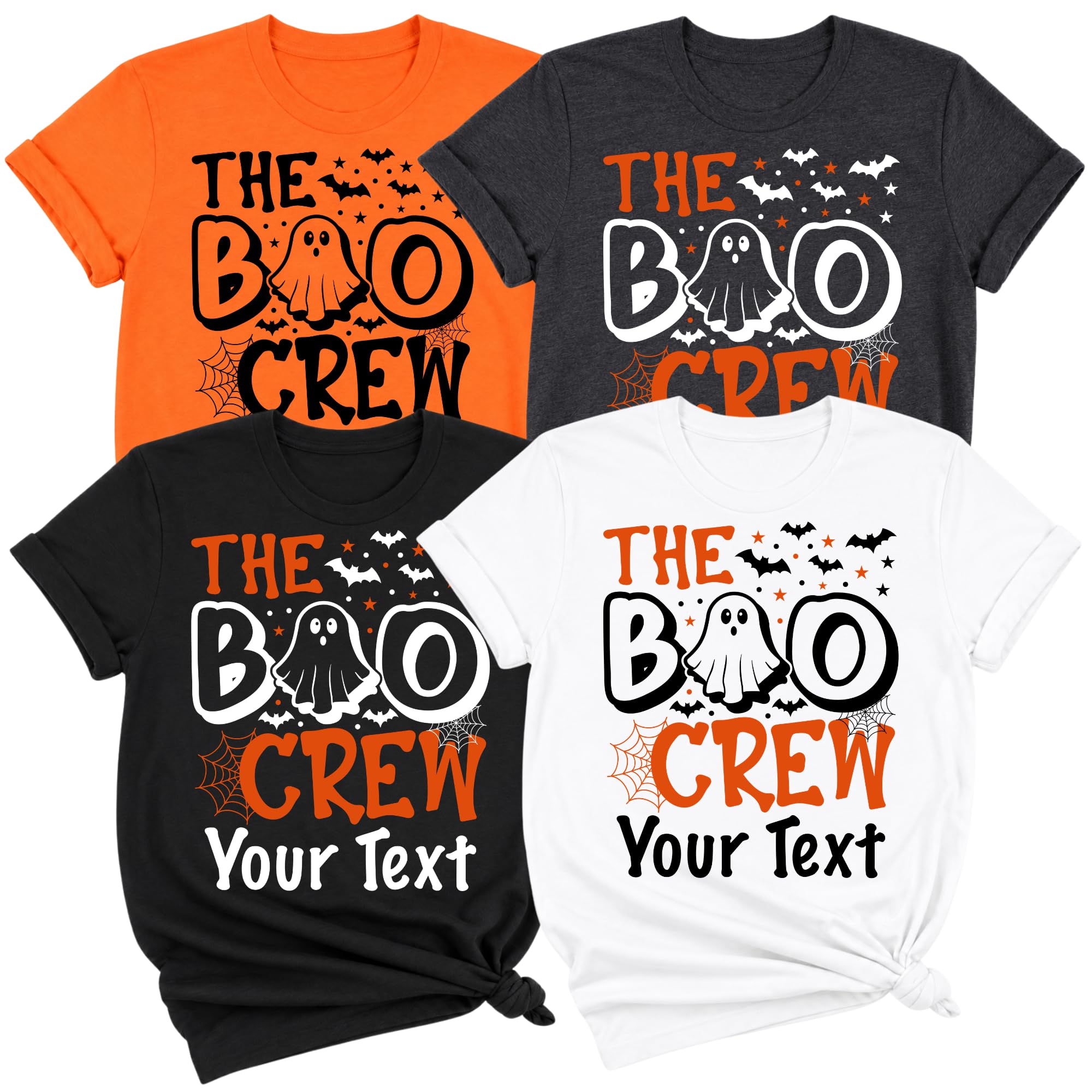 Custom Boo Crew Ghost Halloween Shirt Personalized Spooky Matching Tee — photo 1 of 8
