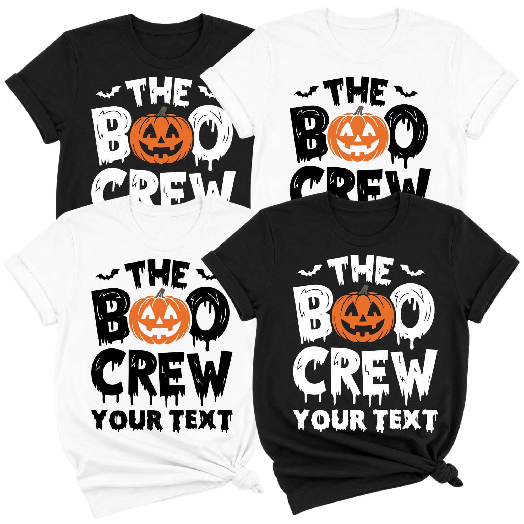 Custom Boo Crew Pumpkin Halloween Shirt Personalized Family Matching Tee — photo 1 of 8