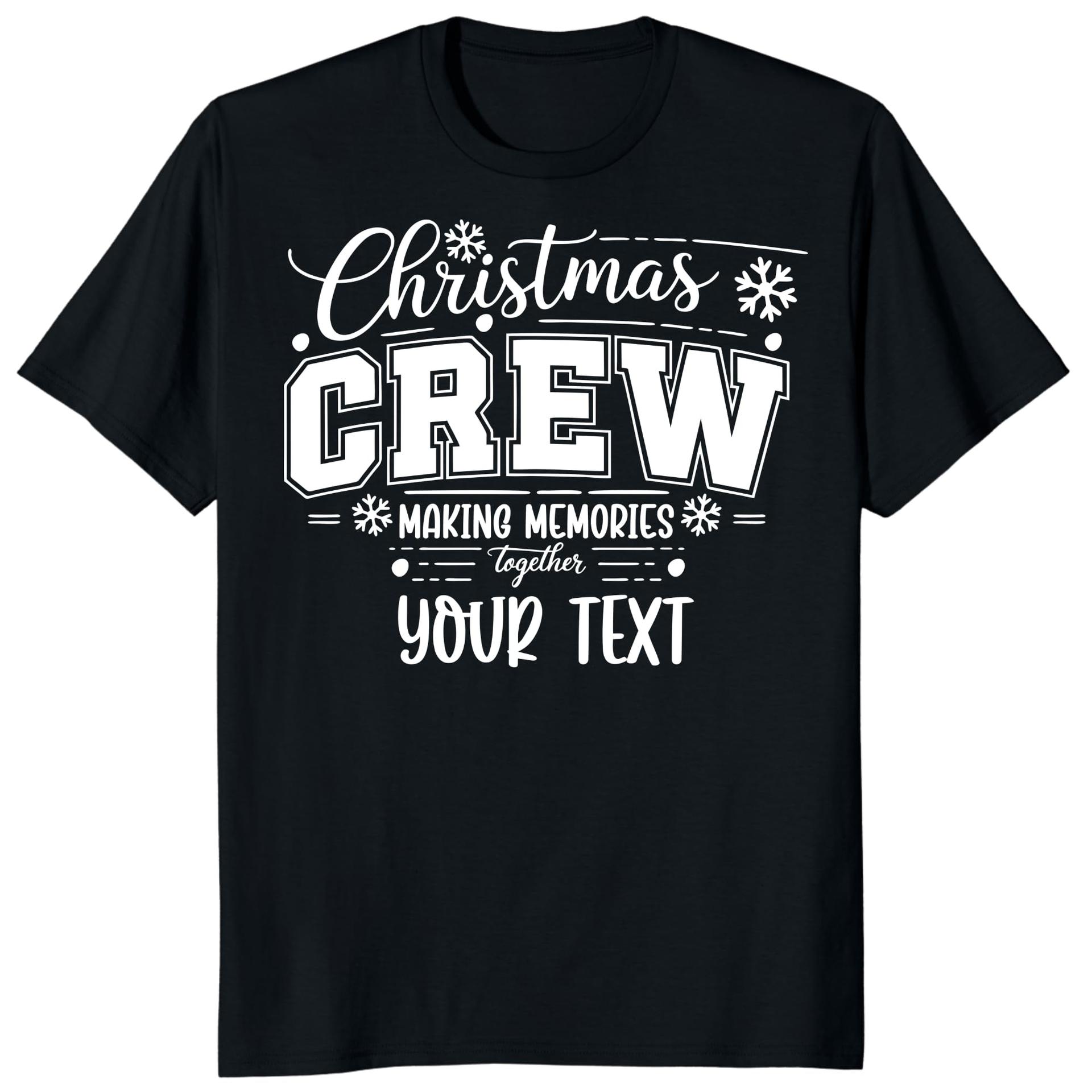 Custom Christmas Crew Family Matching Shirt, Xmas Holiday Squad Pajamas Tee (Design 2) — photo 1 of 6