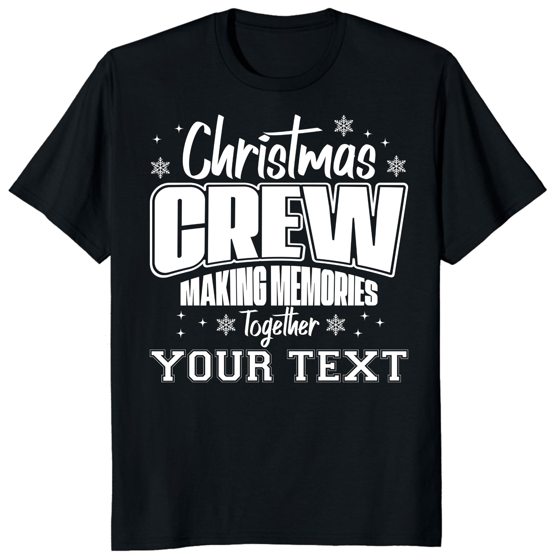 Custom Christmas Crew Family Matching Shirt, Xmas Holiday Squad Pajamas Tee (Design 4) — photo 1 of 6