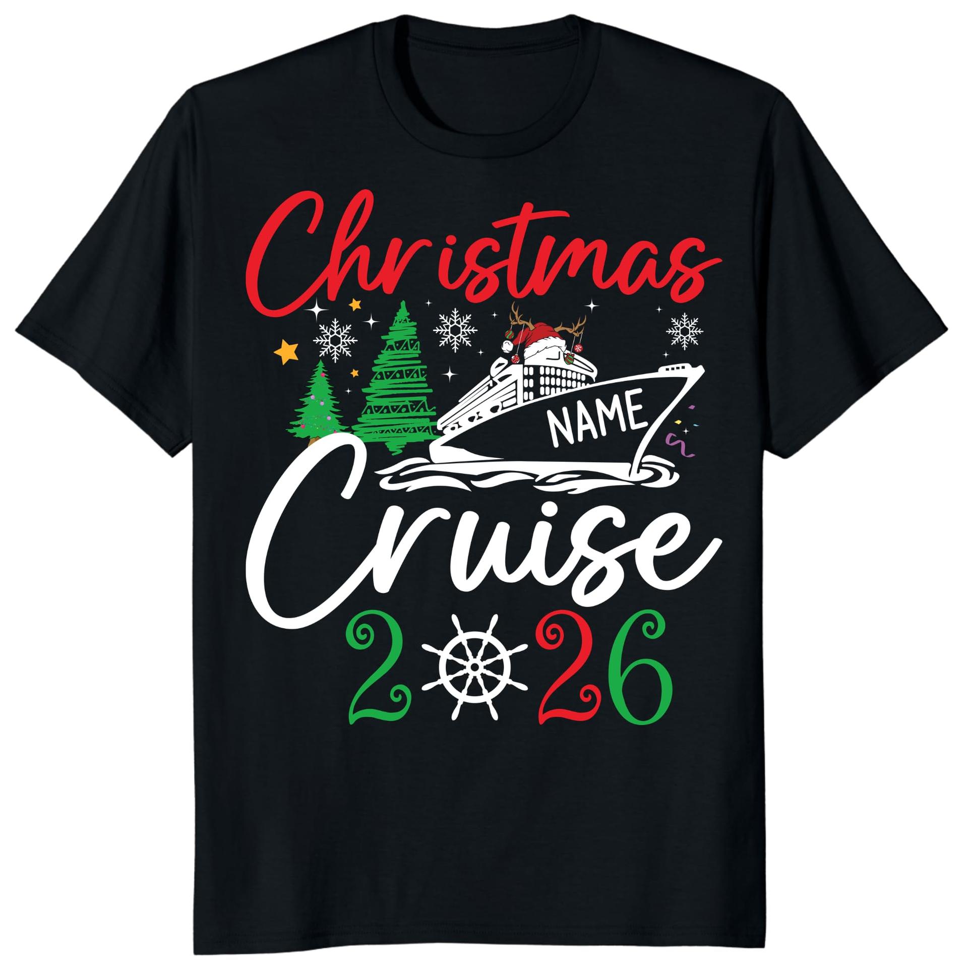 Custom Christmas Cruise Matching Shirts, Xmas Family Holiday Crew Tee — photo 1 of 8