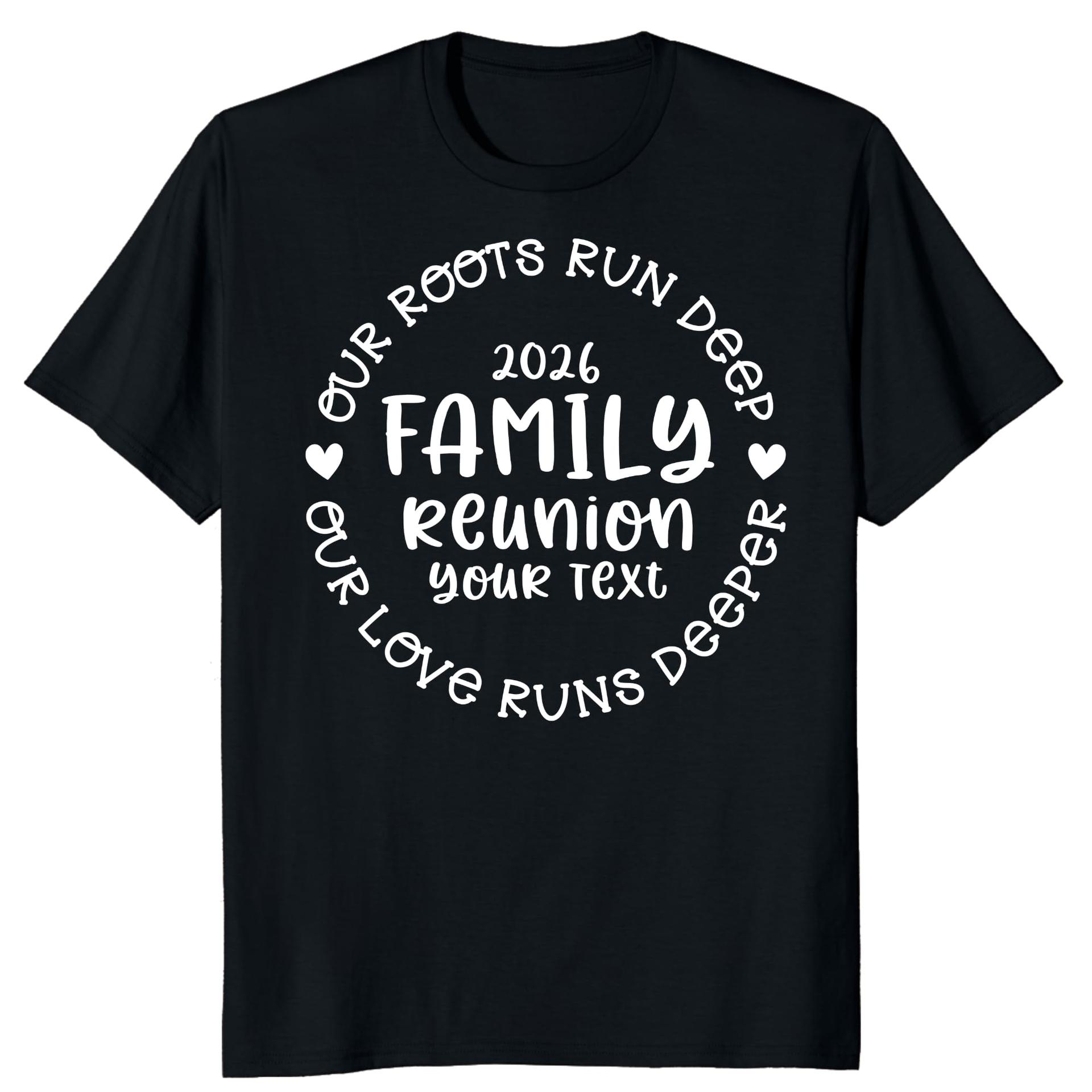Custom Family Reunion 2026 Shirt Personalized Roots Run Deep Tee — photo 1 of 8