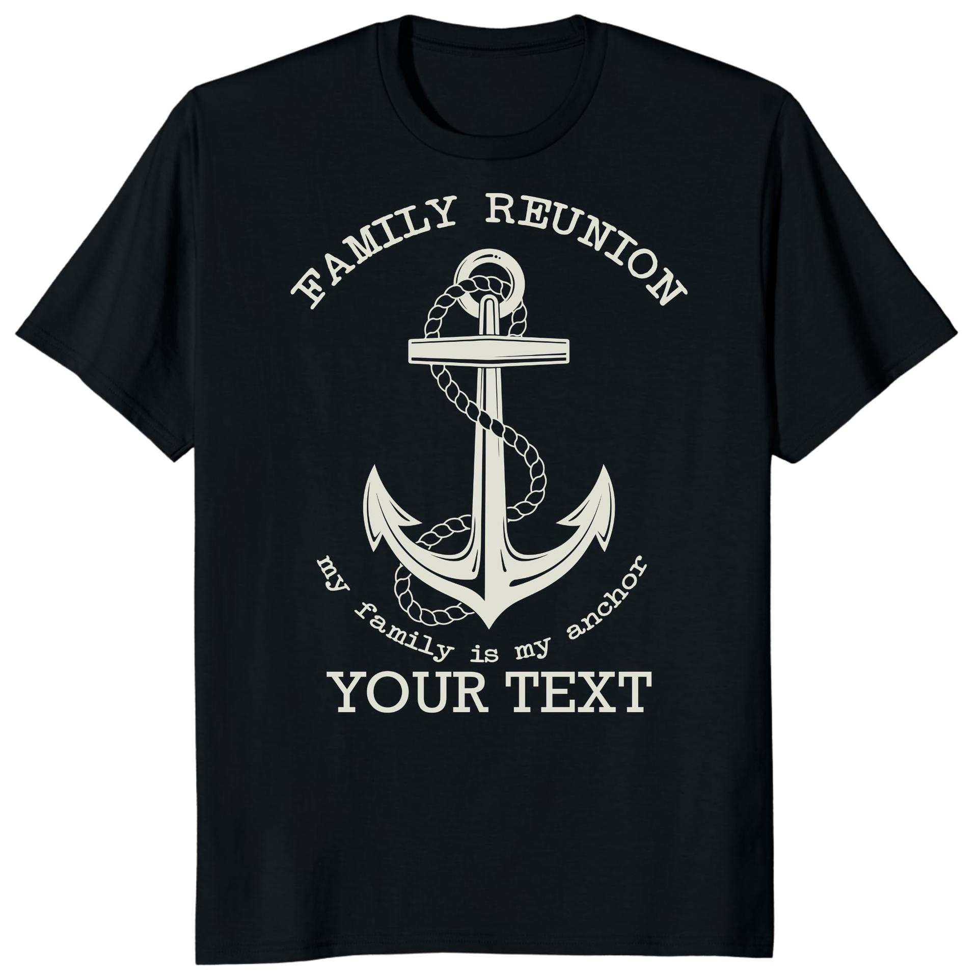 Custom My Family Is My Anchor Reunion Shirt Personalized Nautical Tee — photo 1 of 7