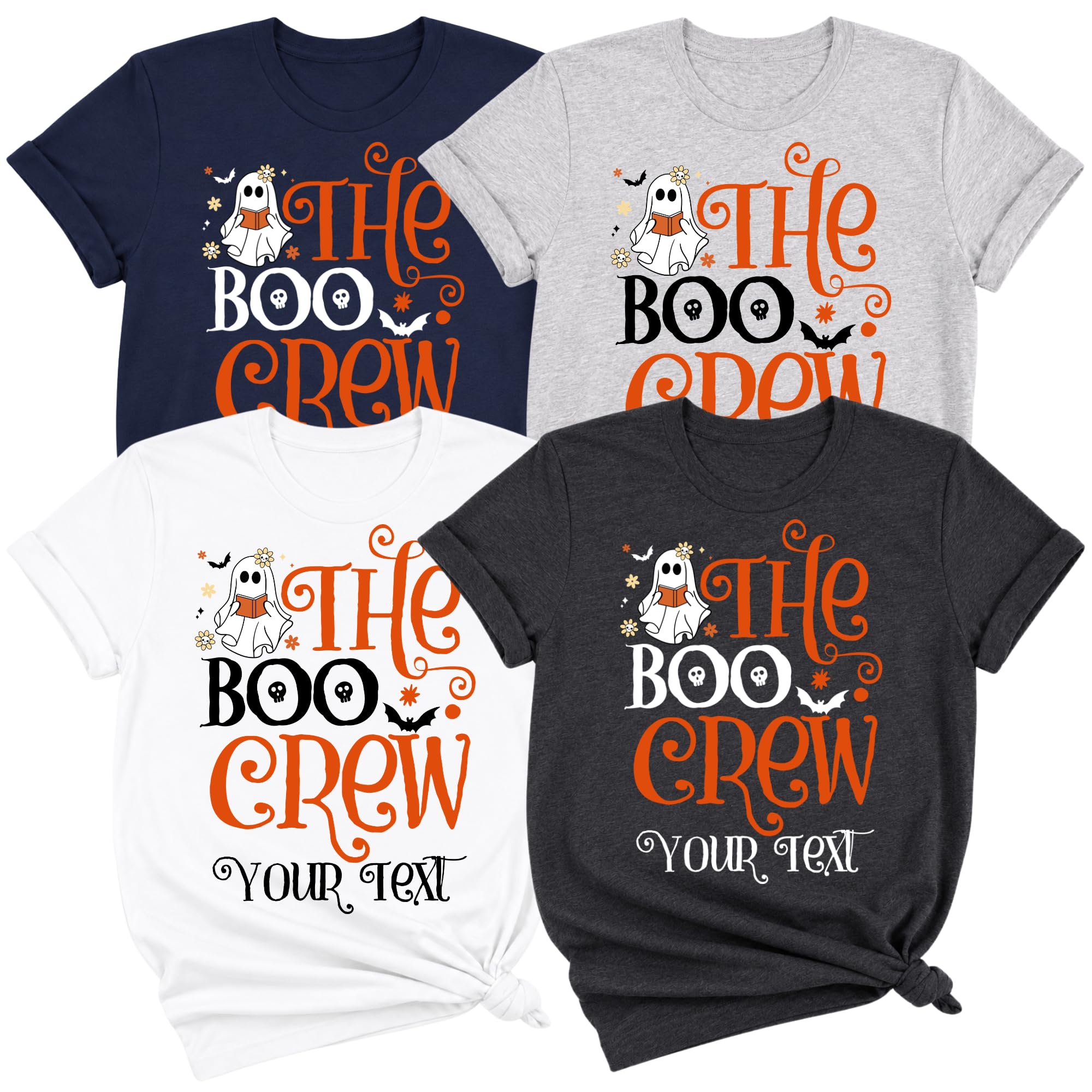 Custom The Boo Crew Ghost Shirt Personalized Halloween Family Matching Tee — photo 1 of 8