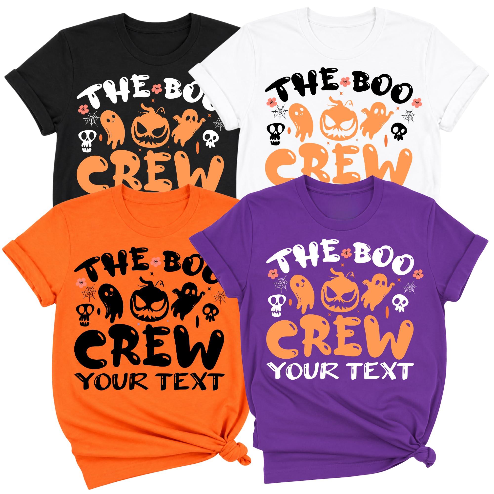 Custom The Boo Crew Halloween Shirt Personalized Ghost Pumpkin Family Tee — photo 1 of 8