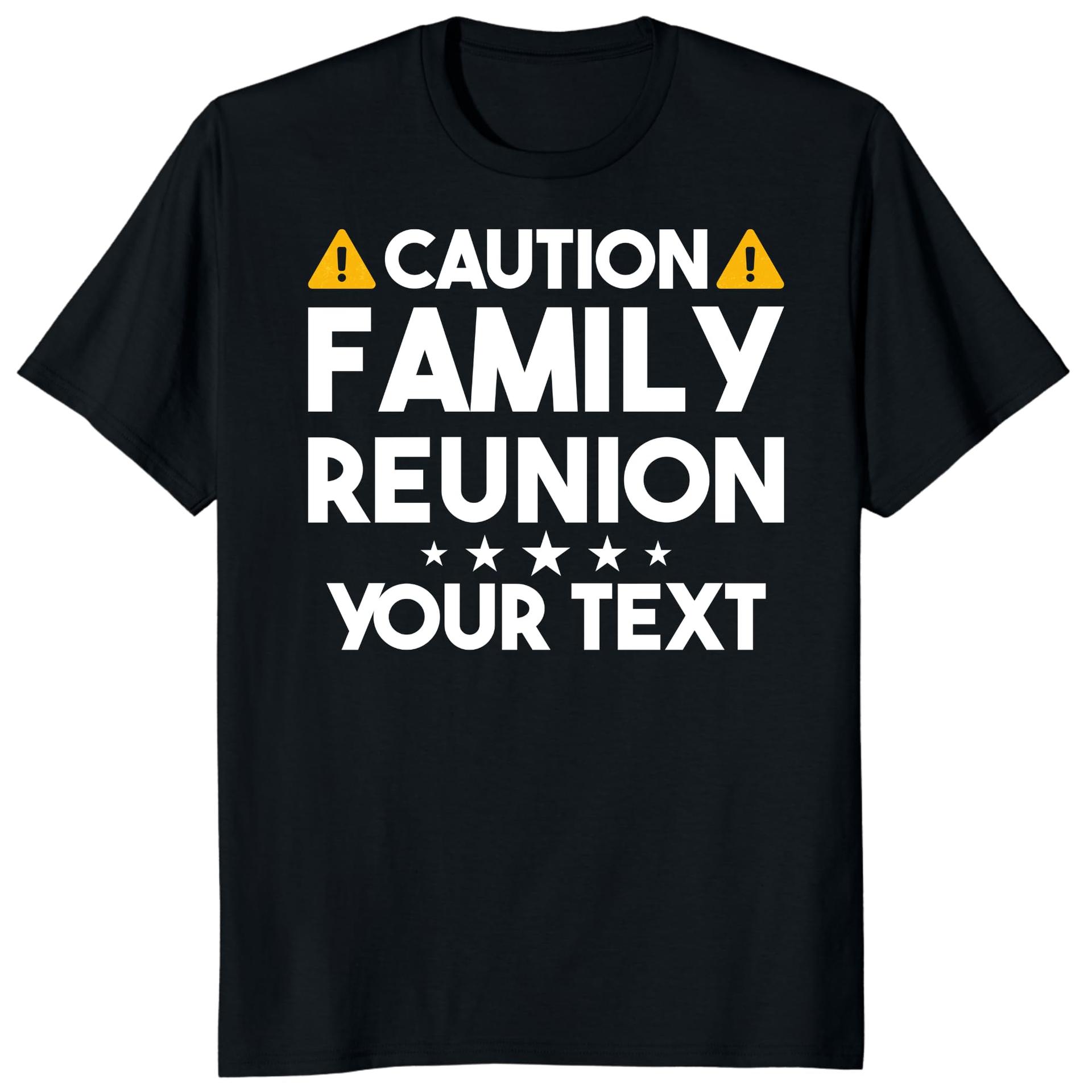 Personalized Caution Family Reunion Shirt Custom Matching Family Tee — photo 1 of 7