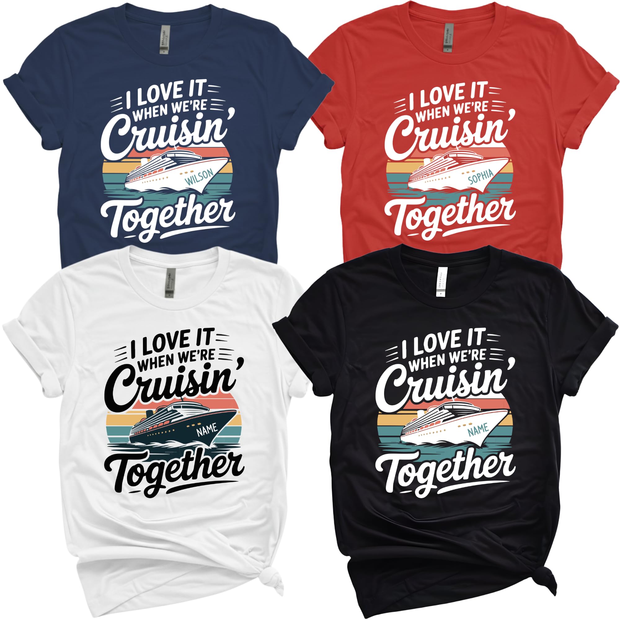 Personalized Cruisin Together Family Shirt Custom Cruise Ship Tee — photo 1 of 9