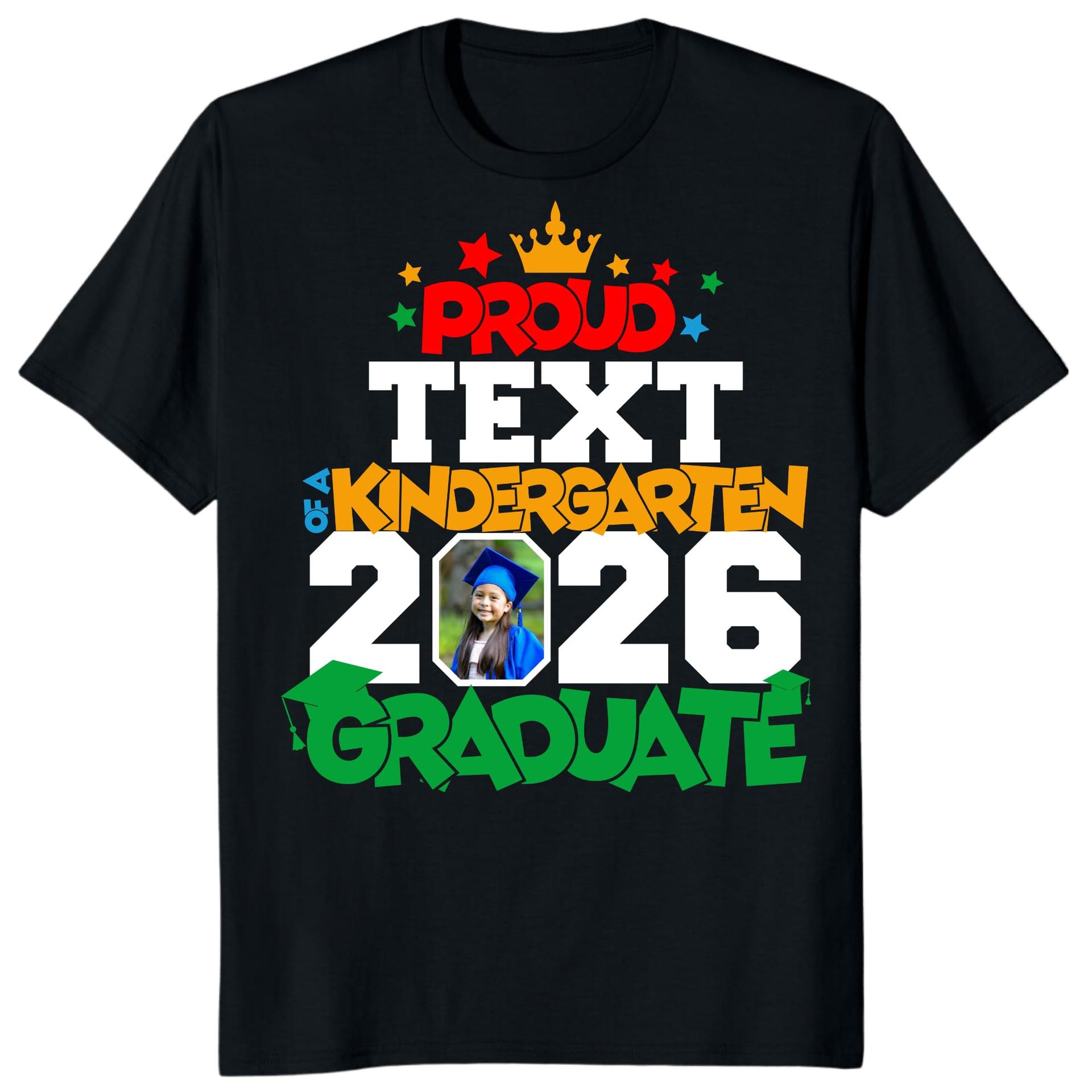 Personalized Kindergarten Graduate 2026 Photo Shirt Custom Family Tee — photo 1 of 9
