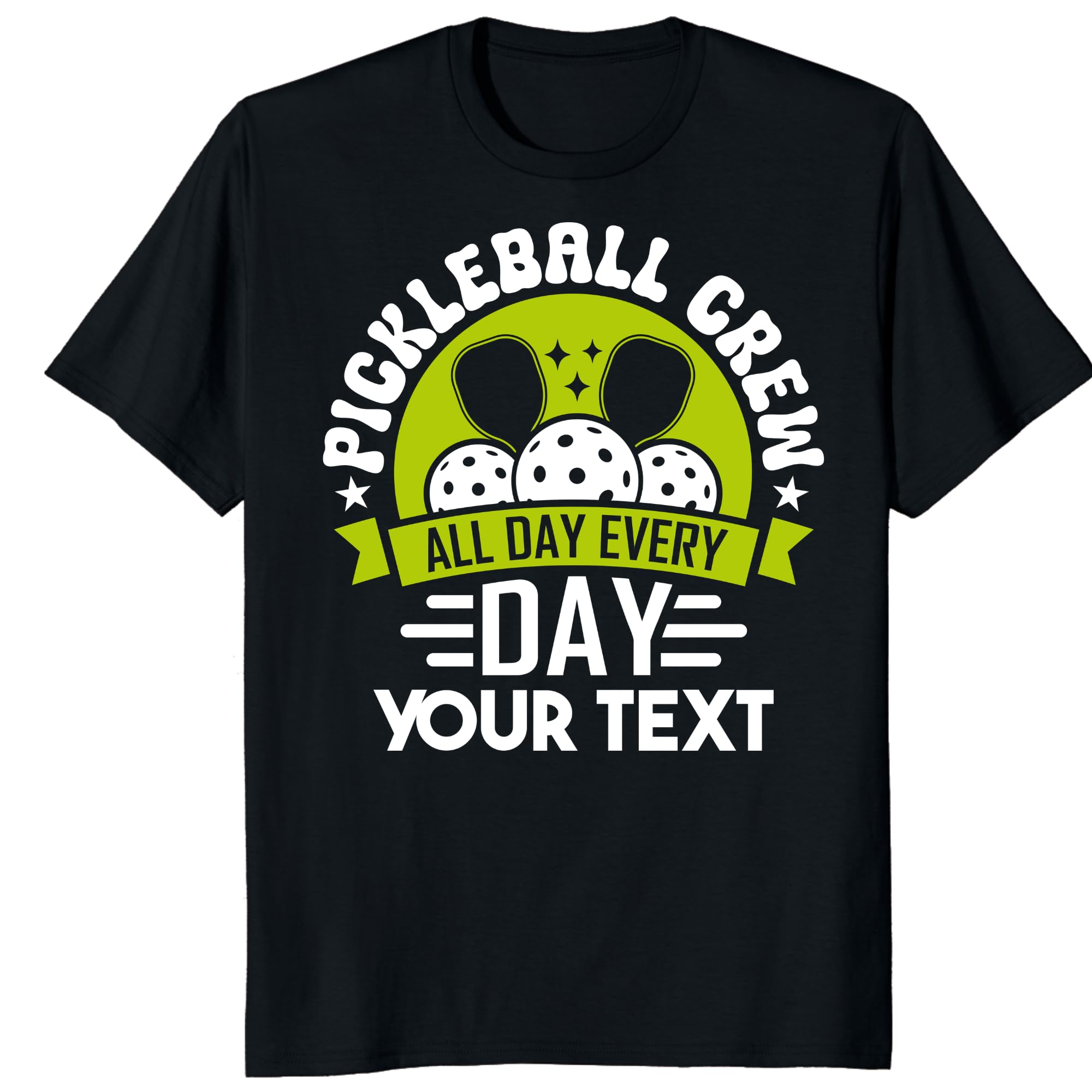 Personalized Pickleball Crew Shirt Custom All Day Team Sports Tee — photo 1 of 8