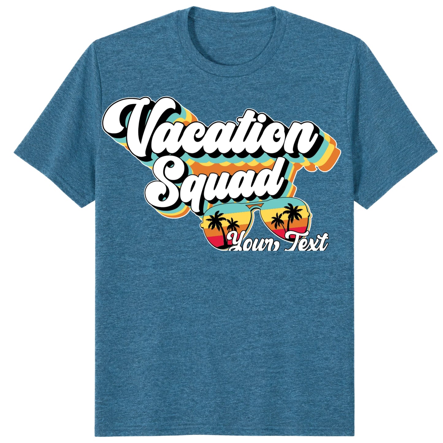 Custom Retro Vacation Squad Shirt, Personalized Matching Group Tee