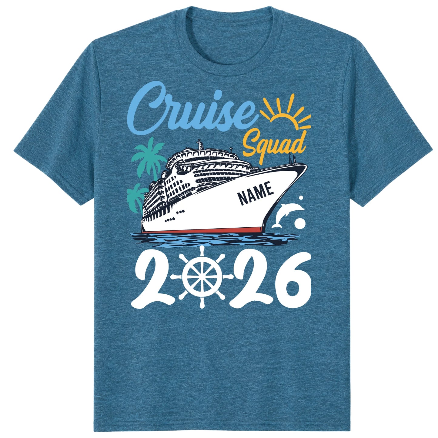 Cruise Squad 2026 Shirts, Custom Ship Name Family Vacation Tees