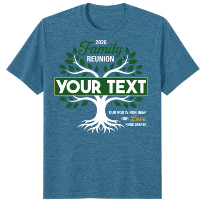 Custom Family Reunion 2026 Shirt, Personalized Tree Roots Family Tee