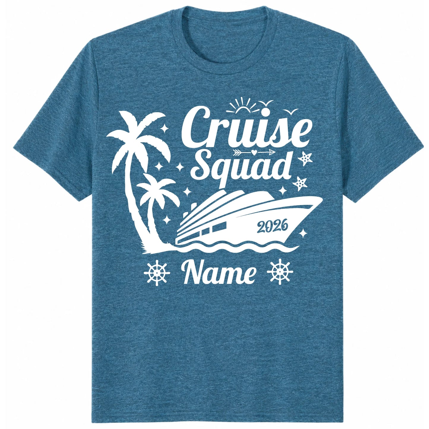 Custom Palm Tree Cruise Squad 2026 Matching Vacation Shirts
