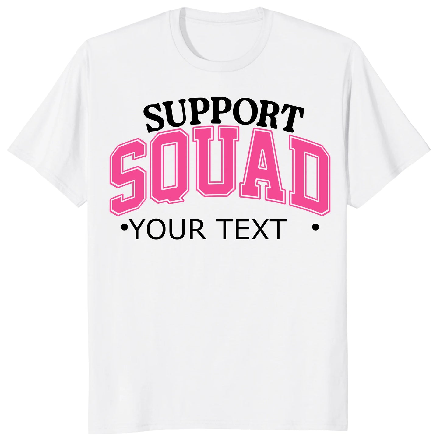 Custom Support Squad Shirt, Personalized Breast Cancer Team Tee