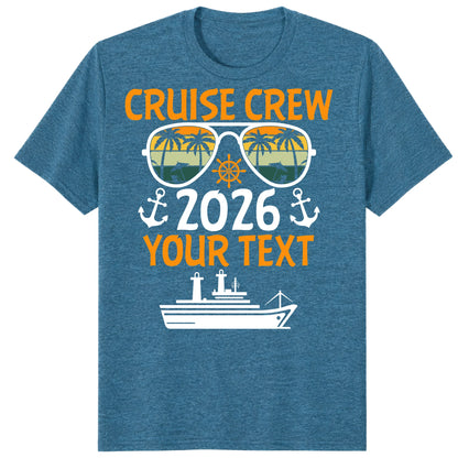 Cruise Crew 2026 Shirts, Custom Family Cruise Vacation Tees