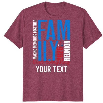 Custom Family Reunion 2026 Shirt, Personalized Family Memories Tee
