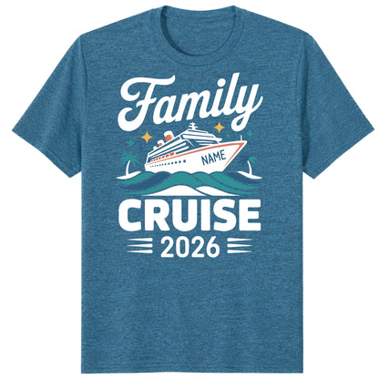 Personalized Family Matching Cruise 2026 Shirts, Customizable Cruisin Tees