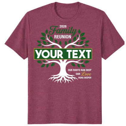 Custom Family Reunion 2026 Shirt, Personalized Tree Roots Family Tee