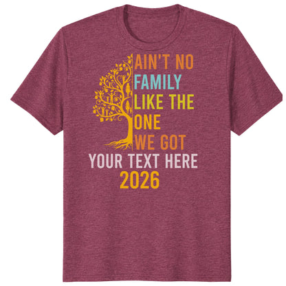 Custom Ain't No Family Like The One We Got 2026 Family Reunion Shirts