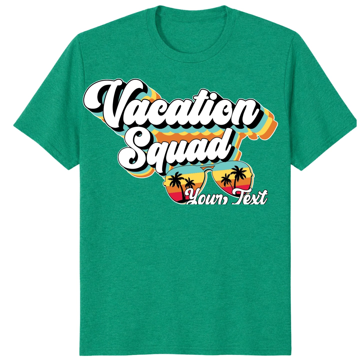 Custom Retro Vacation Squad Shirt, Personalized Matching Group Tee