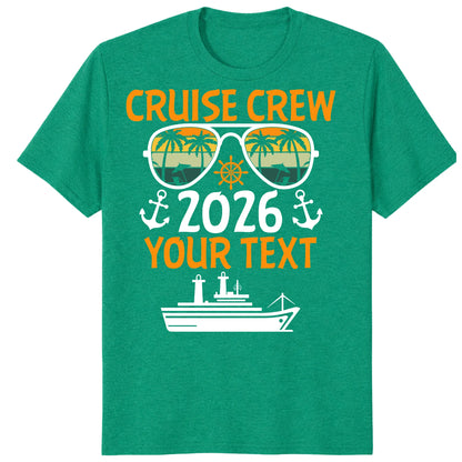 Cruise Crew 2026 Shirts, Custom Family Cruise Vacation Tees