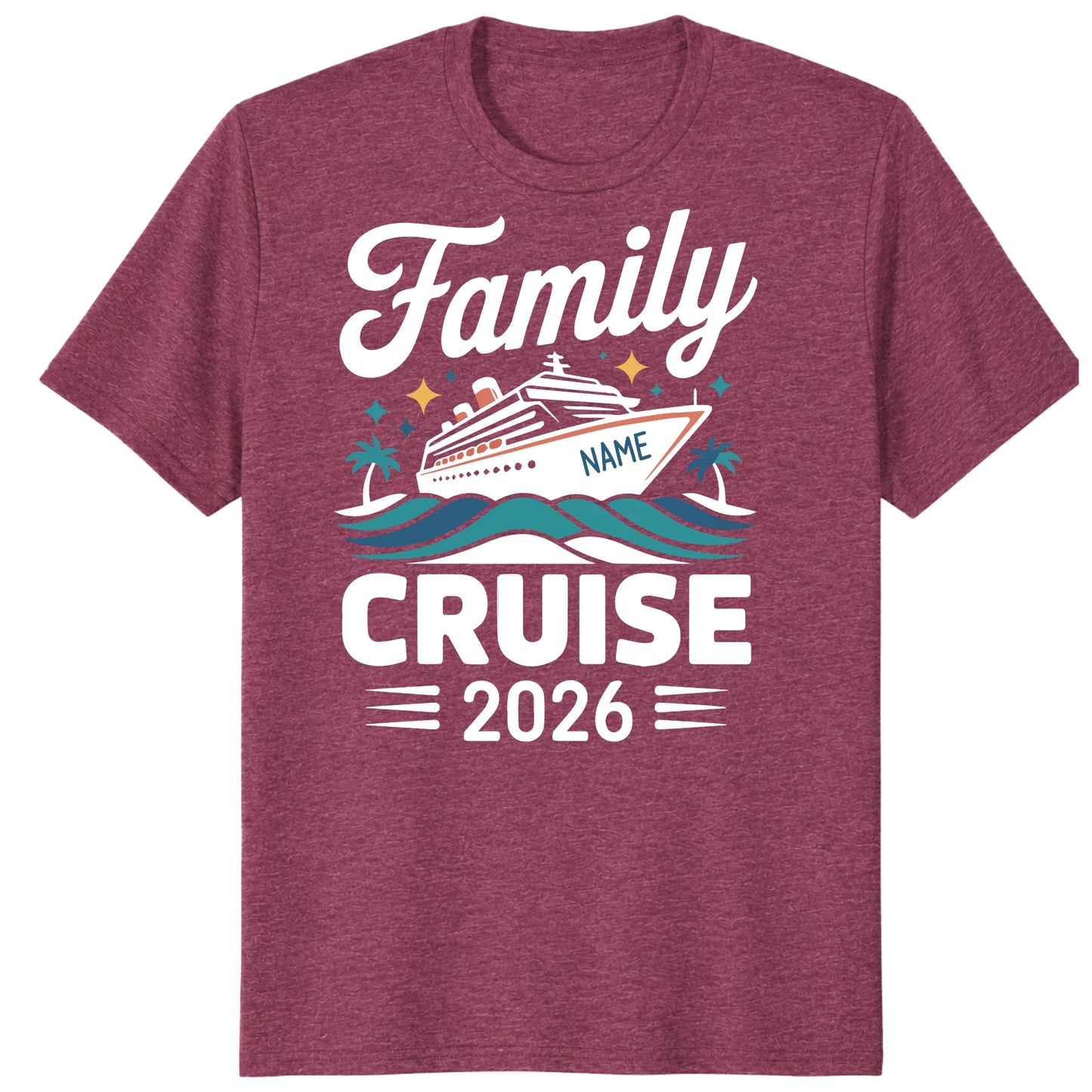 Personalized Family Matching Cruise 2026 Shirts, Customizable Cruisin Tees