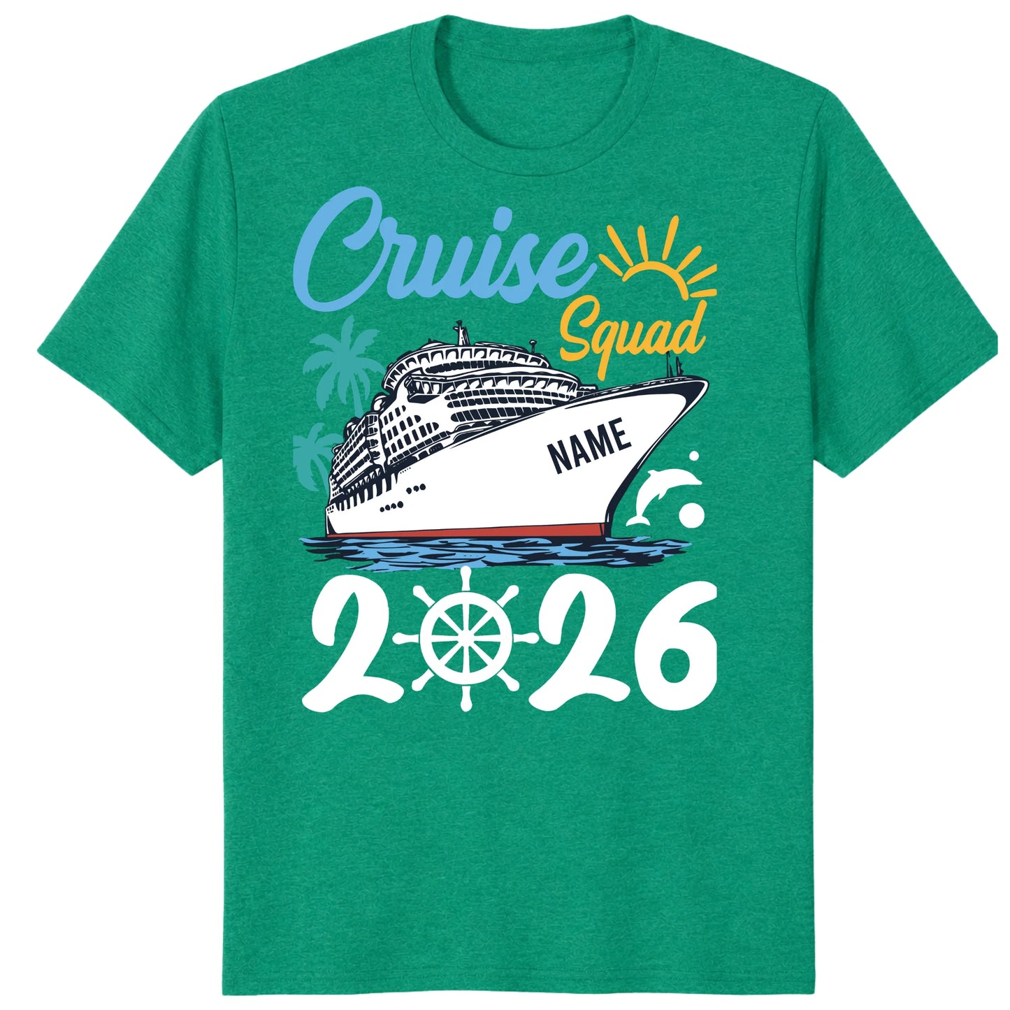 Cruise Squad 2026 Shirts, Custom Ship Name Family Vacation Tees