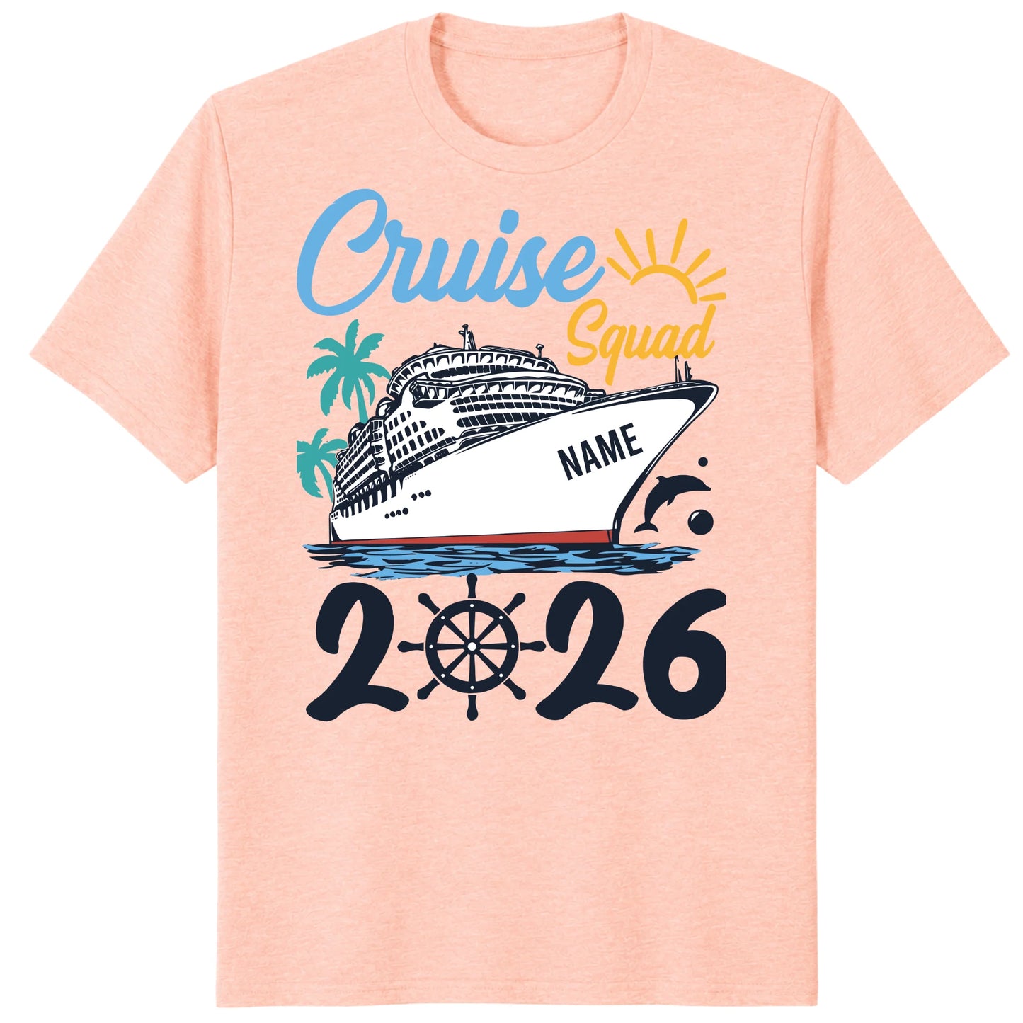 Cruise Squad 2026 Shirts, Custom Ship Name Family Vacation Tees