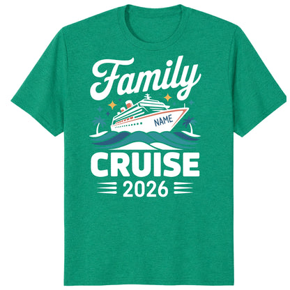 Personalized Family Matching Cruise 2026 Shirts, Customizable Cruisin Tees