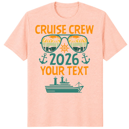 Cruise Crew 2026 Shirts, Custom Family Cruise Vacation Tees
