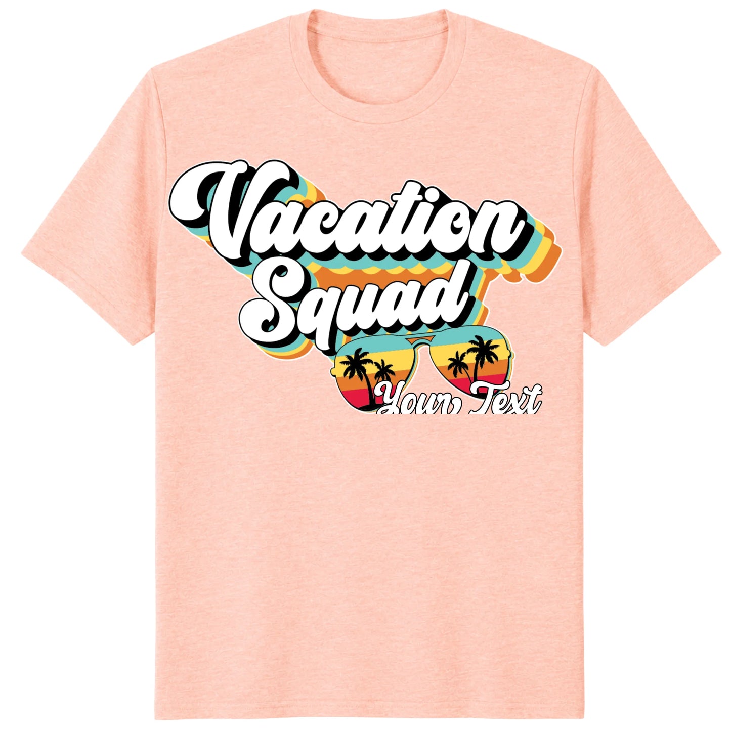 Custom Retro Vacation Squad Shirt, Personalized Matching Group Tee