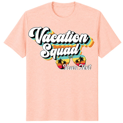 Custom Retro Vacation Squad Shirt, Personalized Matching Group Tee