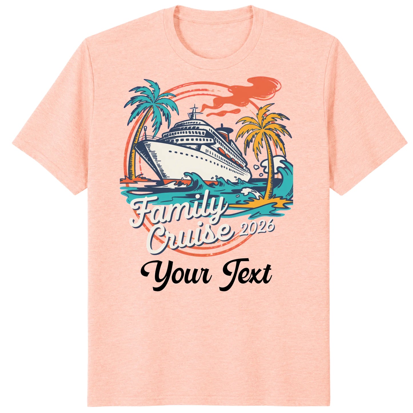 Family Cruise 2026 Shirts, Custom Tropical Cruise Vacation Tees