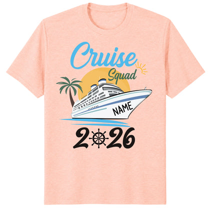 Custom Cruise Squad 2026 Shirts, Family Vacation Cruise Tees