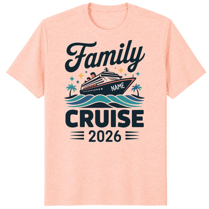 Personalized Family Matching Cruise 2026 Shirts, Customizable Cruisin Tees