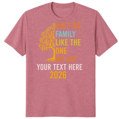 Custom Ain't No Family Like The One We Got 2026 Family Reunion Shirts