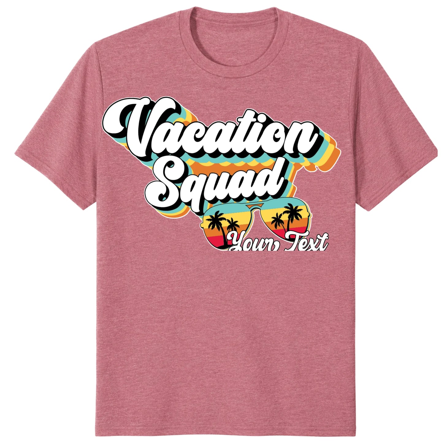 Custom Retro Vacation Squad Shirt, Personalized Matching Group Tee