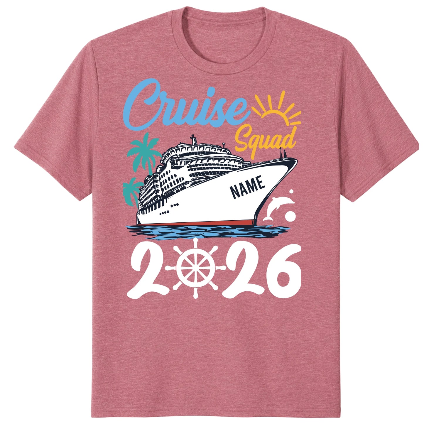 Cruise Squad 2026 Shirts, Custom Ship Name Family Vacation Tees
