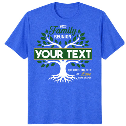 Custom Family Reunion 2026 Shirt, Personalized Tree Roots Family Tee