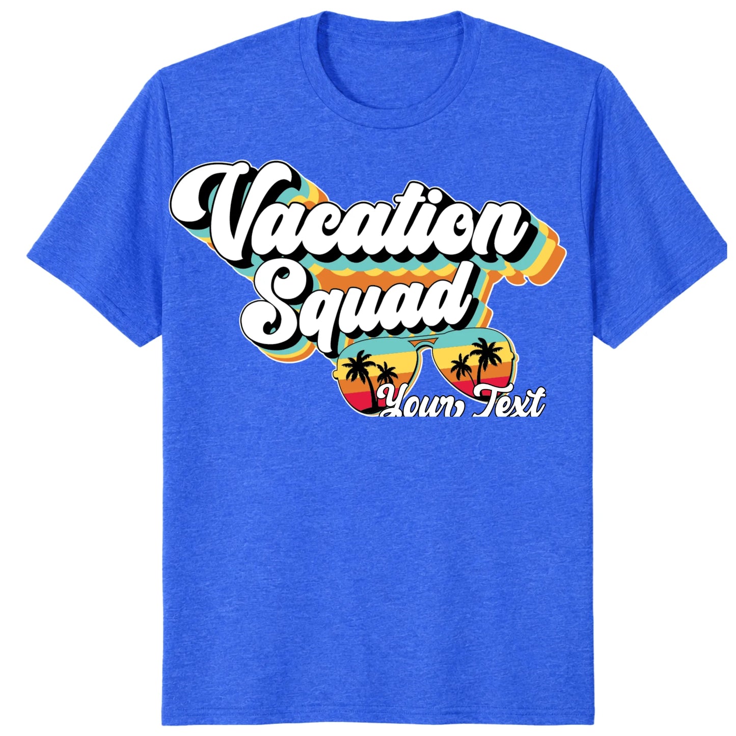 Custom Retro Vacation Squad Shirt, Personalized Matching Group Tee