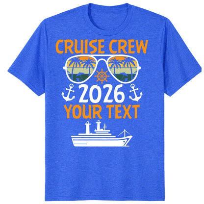 Cruise Crew 2026 Shirts, Custom Family Cruise Vacation Tees