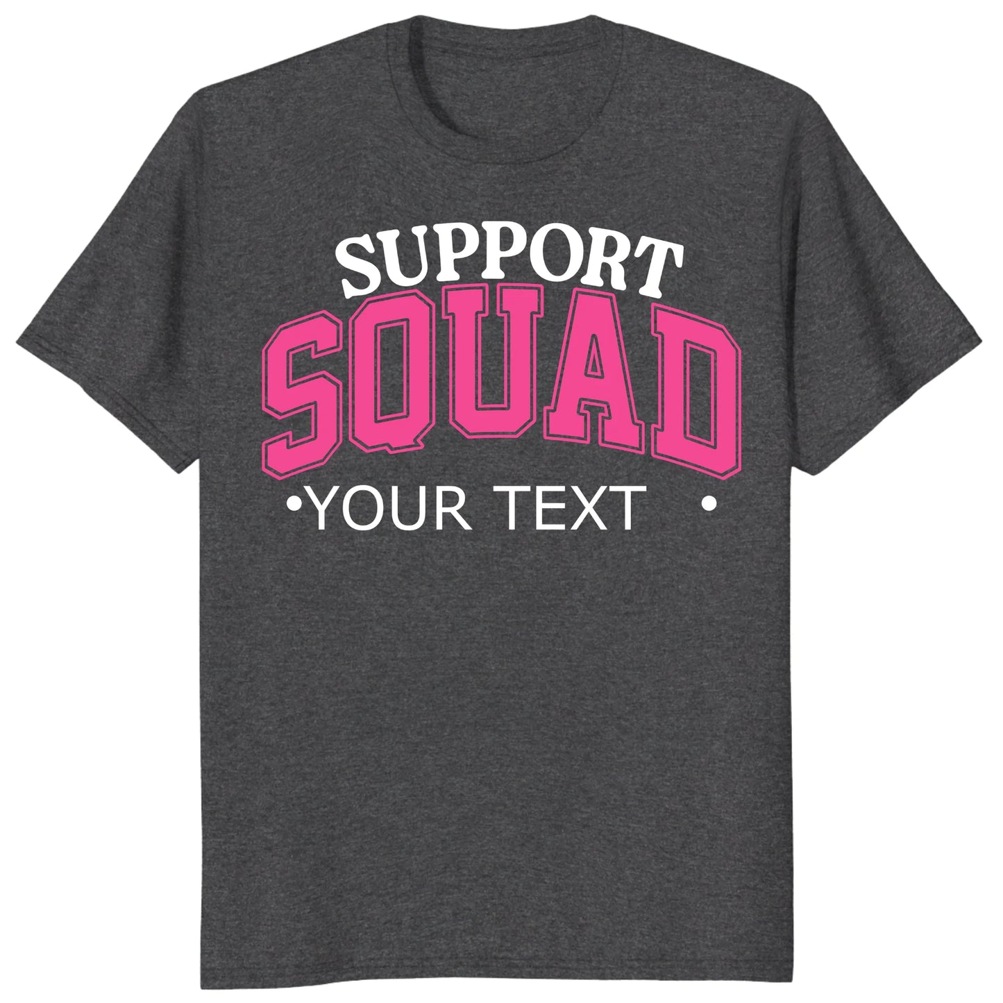 Custom Support Squad Shirt, Personalized Breast Cancer Team Tee