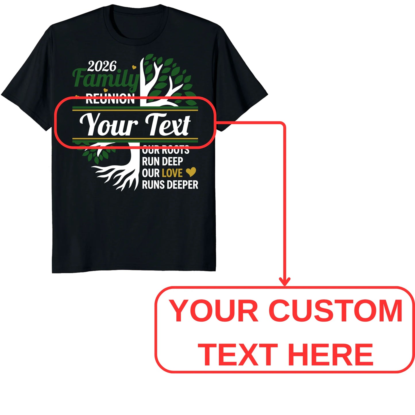 Custom Family Reunion 2026 Shirts