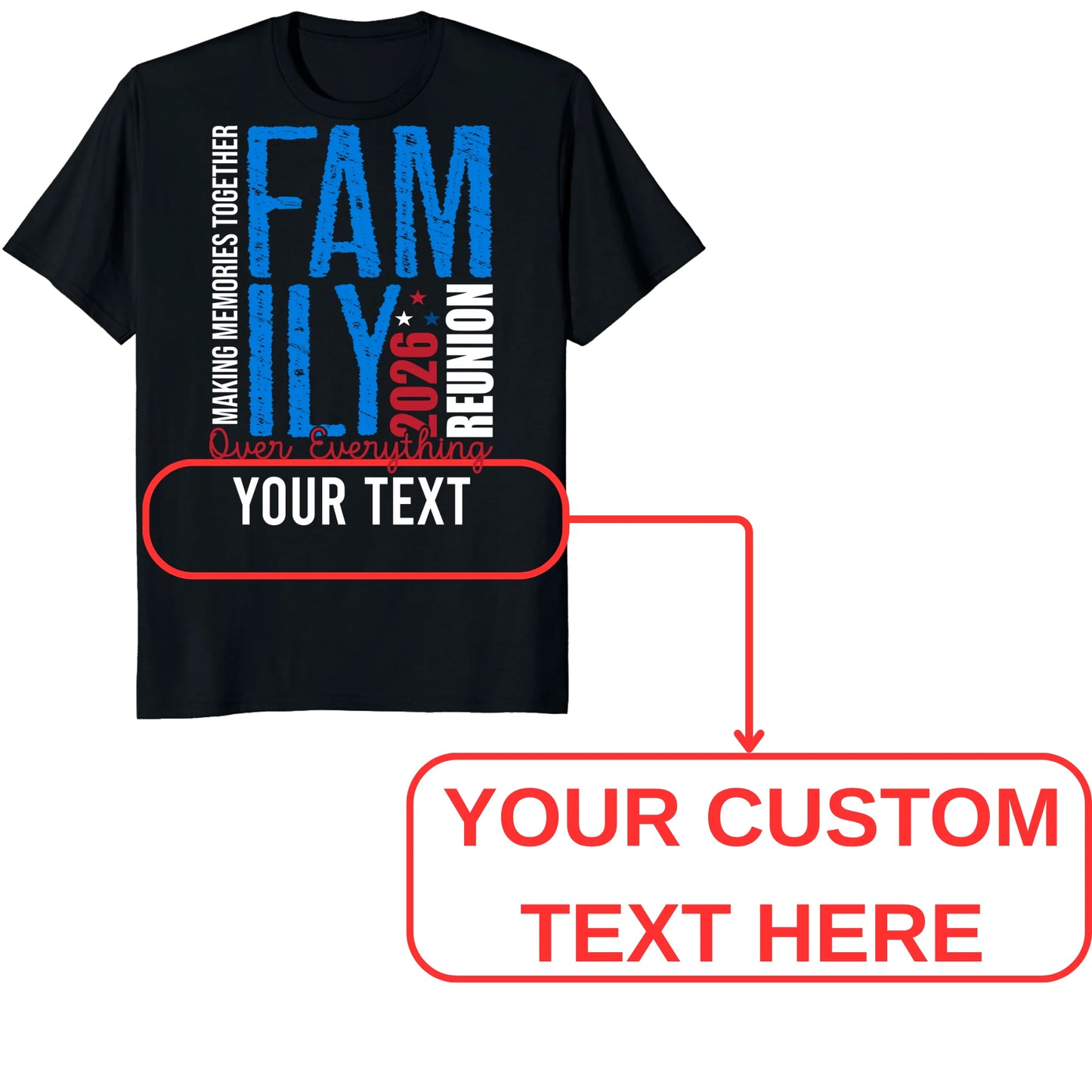 Custom Family Reunion 2026 Shirt, Personalized Family Memories Tee