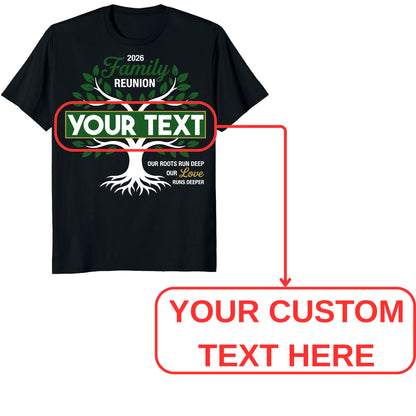 Custom Family Reunion 2026 Shirt, Personalized Tree Roots Family Tee