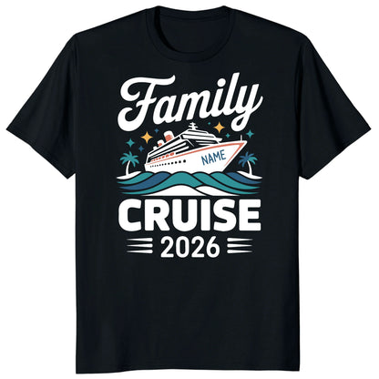 Personalized Family Matching Cruise 2026 Shirts, Customizable Cruisin Tees